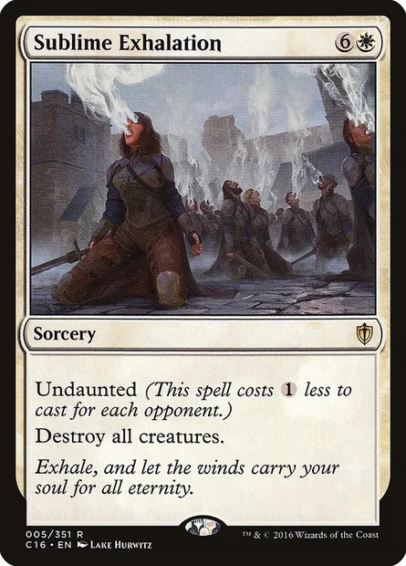 Sublime Exhalation, Magic card C16 5 — Commander 2016 set