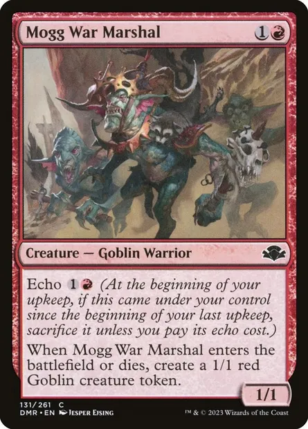 Mogg War Marshal, Magic card DMR 131 — Dominaria Remastered set