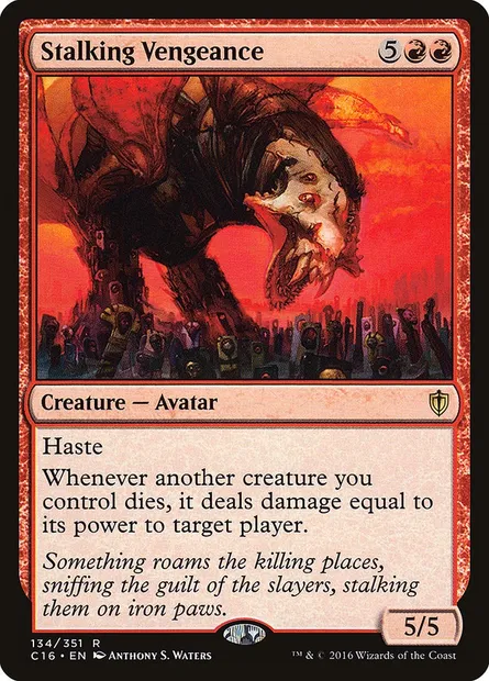 Stalking Vengeance, Magic card C16 134 — Commander 2016 set