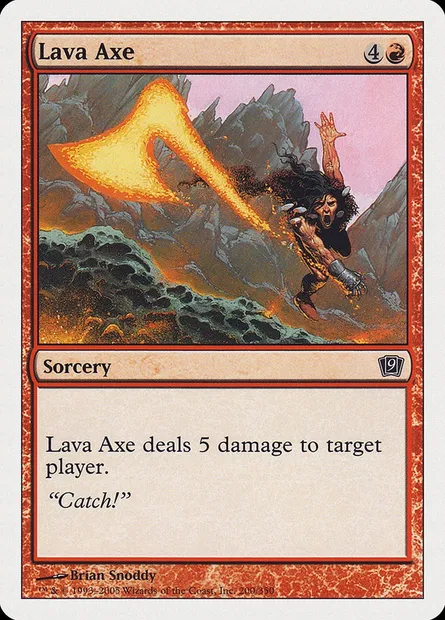 Lava Axe, Magic card 9ED 200 — Ninth Edition set