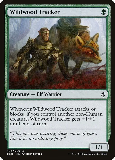 Wildwood Tracker, Magic card ELD 183 — Throne of Eldraine set