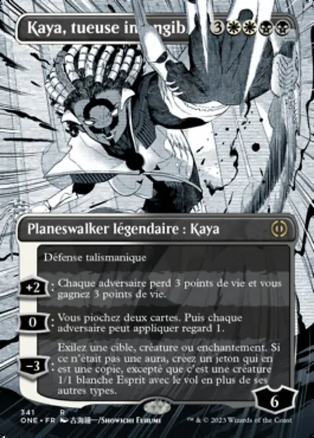 Kaya, tueuse intangible, carte Magic ONE 341 — extension Tous Phyrexians