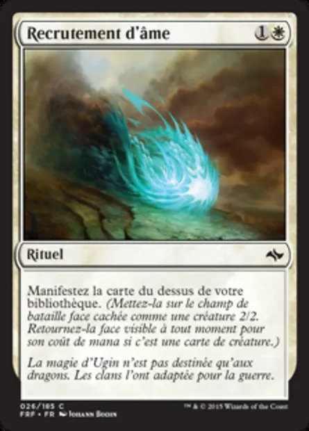 Recrutement d'âme, carte Magic FRF 26 — extension Destin reforgé