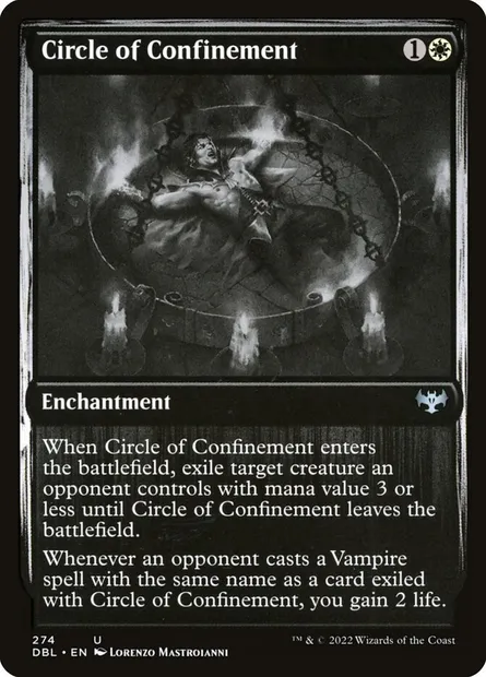 Circle of Confinement, Magic card DBL 274 — Innistrad: Double Feature set