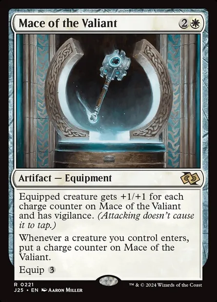 Mace of the Valiant, Magic card J25 221 — Foundations Jumpstart set