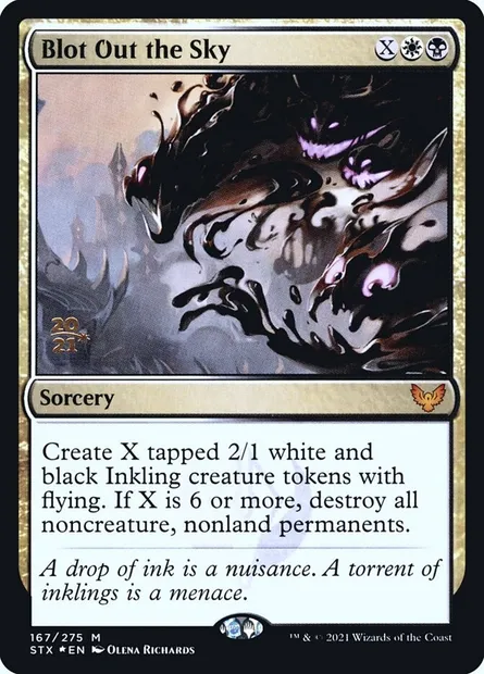 Occulter le soleil, carte Magic PSTX 167s — extension Strixhaven: School of Mages Promos