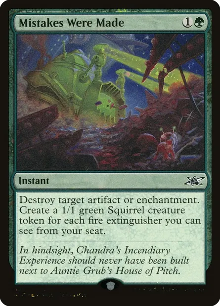 Mistakes Were Made, Magic card UNF 433 — Unfinity set