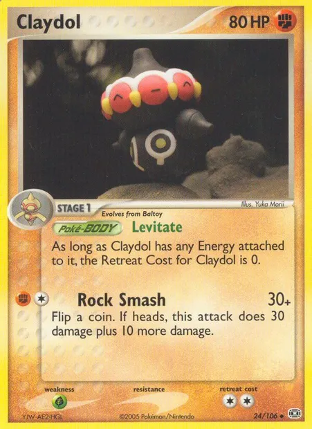 Claydol, Pokémon card EM 24 — Emerald set