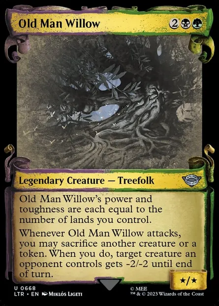 Old Man Willow, Magic card LTR 668 — The Lord of the Rings: Tales of Middle-earth set