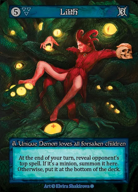 Lilith, Sorcery card GOT 111 — Gothic set