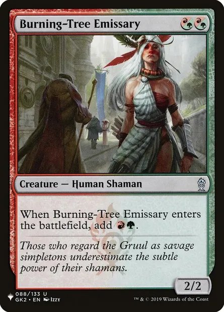 Burning-Tree Emissary, Magic card PLST GK2-88 — The List set