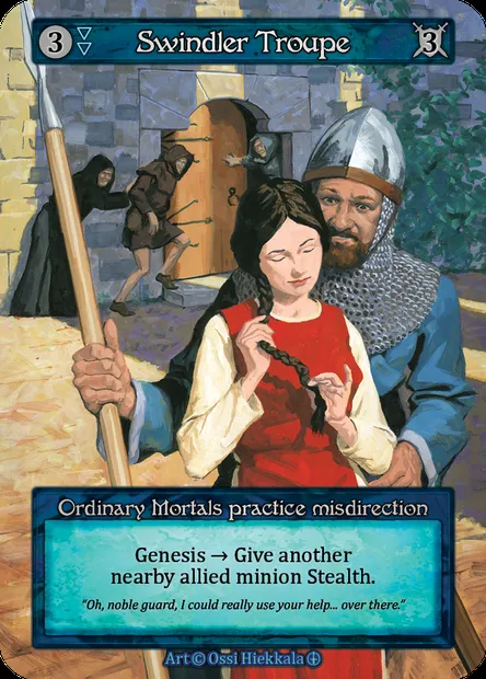 Swindler Troupe, Sorcery card ATH 095 — Arthurian Legends set