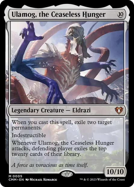 Ulamog, the Ceaseless Hunger, Magic card CMM 5 — Commander Masters set