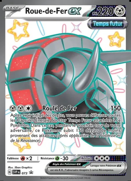 Roue-de-Fer-ex, carte Pokémon PR-SV 073 — extension SVP Black Star Promos