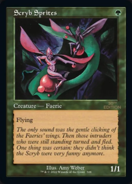 Scryb Sprites, Magic card 30A 508 — 30th Anniversary Edition set