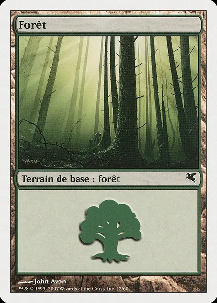 Forêt, carte Magic PSAL D12 — extension Salvat 2005