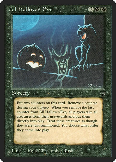 All Hallow's Eve, carte Magic LEG 88 — extension Legends