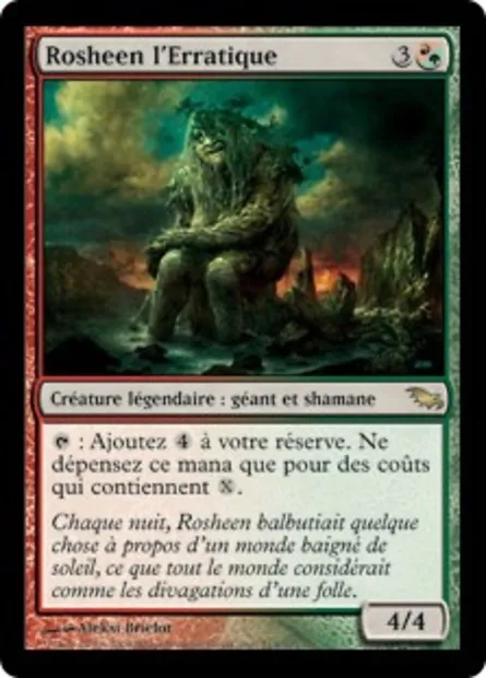 Rosheen l'Erratique, carte Magic SHM 214 — extension Sombrelande
