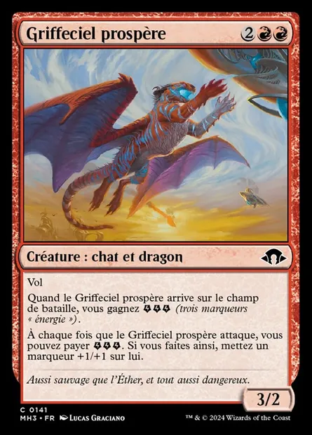 Griffeciel prospère, carte Magic MH3 141 — extension Modern Horizons 3