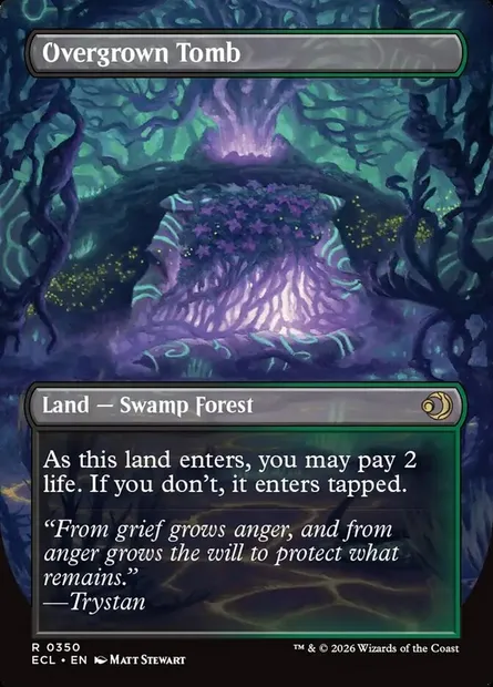 Overgrown Tomb // Overgrown Tomb, carte Magic ECL 350 — extension Lorwyn Eclipsed