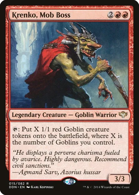 Krenko, Mob Boss, Magic card DDN 15 — Duel Decks: Speed vs. Cunning set