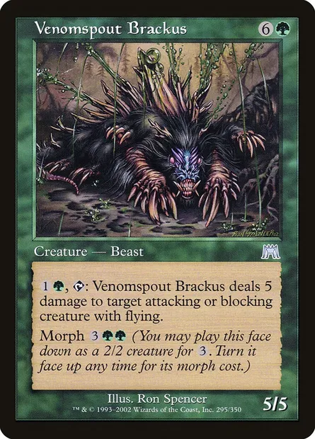 Venomspout Brackus, Magic card ONS 295 — Onslaught set