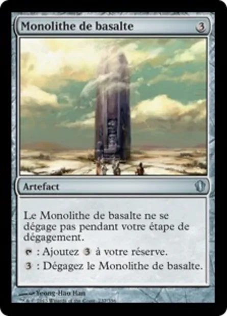 Monolithe de basalte, carte Magic C13 237 — extension Commander 2013