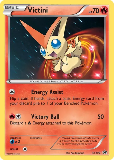Victini, Pokémon card XY 189 — XY Black Star Promos set