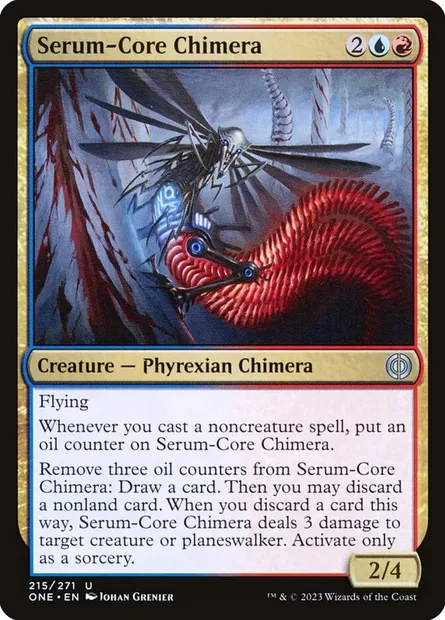 Serum-Core Chimera, Magic card ONE 215 — Phyrexia: All Will Be One set