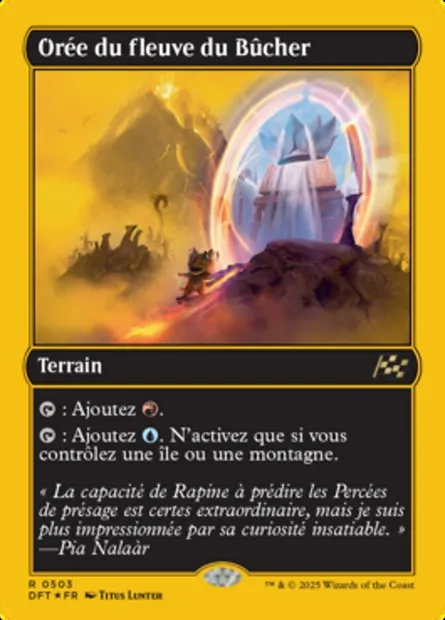 Orée du fleuve du Bûcher, carte Magic DFT 503 — extension Aetherdrift