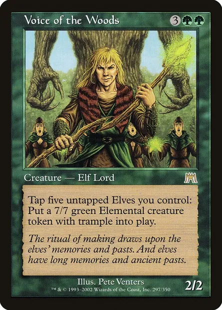 Voice of the Woods, Magic card ONS 297 — Onslaught set