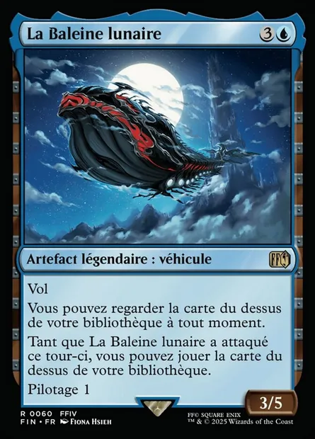 La Baleine lunaire, carte Magic FIN 60 — extension Final Fantasy