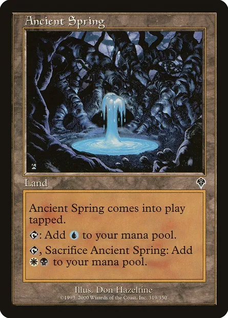 Ancient Spring, Magic card INV 319 — Invasion set