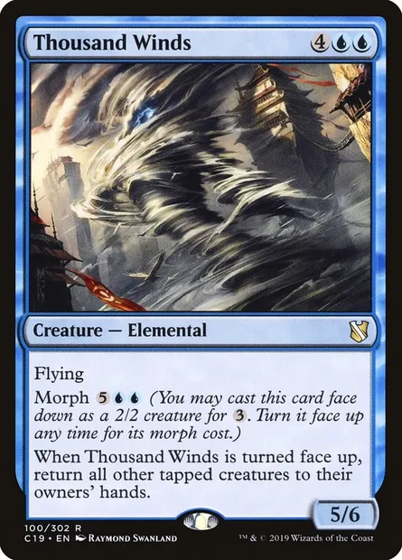 Thousand Winds, Magic card C19 100 — Commander 2019 set