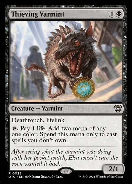 Thieving Varmint, Magic card OTC 23 — Outlaws of Thunder Junction Commander set