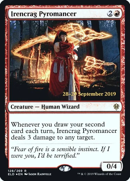 Irencrag Pyromancer, Magic card PELD 128s — Throne of Eldraine Promos set
