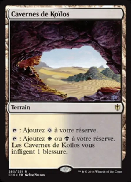 Cavernes de Koïlos, carte Magic C16 285 — extension Commander 2016