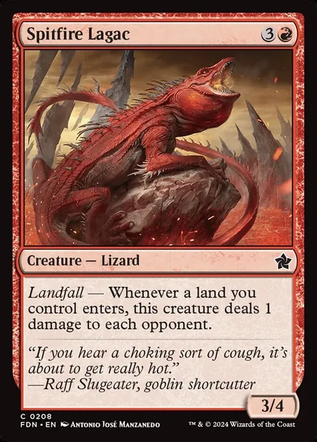 Spitfire Lagac, Magic card FDN 208 — Foundations set