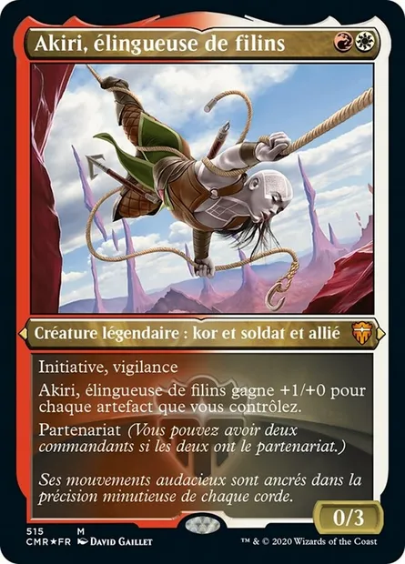 Akiri, élingueuse de filins, carte Magic CMR 515 — extension Commander Legends