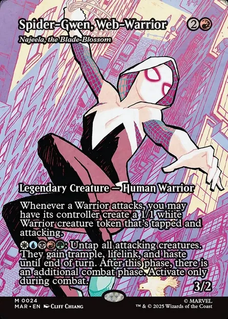 Najeela, the Blade-Blossom, Magic card MAR 24 — Marvel Universe set