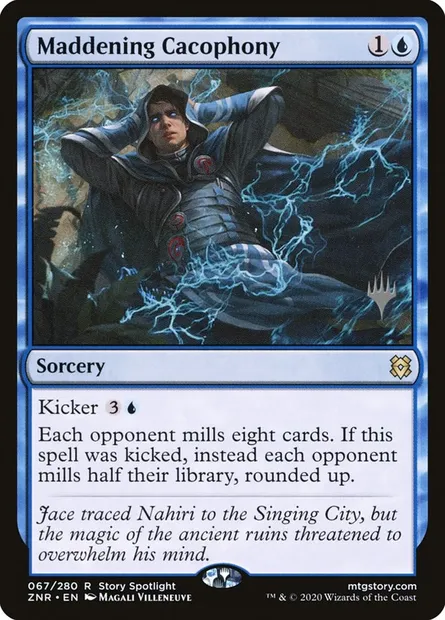 Maddening Cacophony, Magic card PZNR 67p — Zendikar Rising Promos set