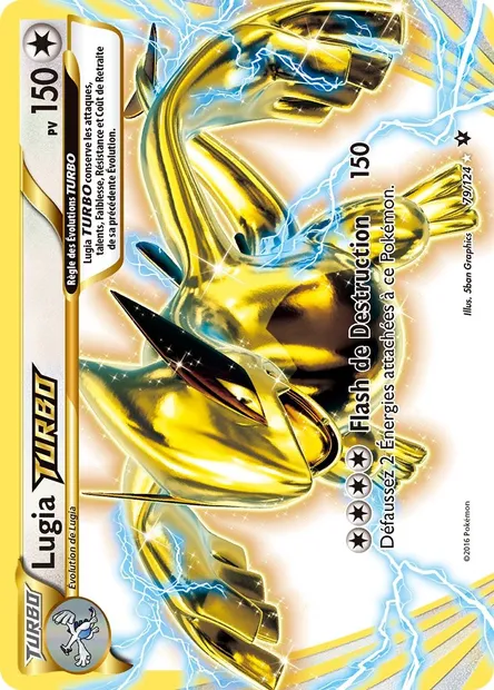 Lugia TURBO, carte Pokémon FCO 79 — extension Impact des Destins