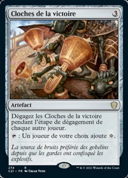 Cloches de la victoire, carte Magic C21 274 — extension Commander 2021