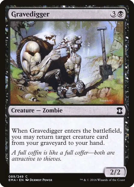 Fossoyeur, carte Magic EMA 89 — extension Eternal Masters