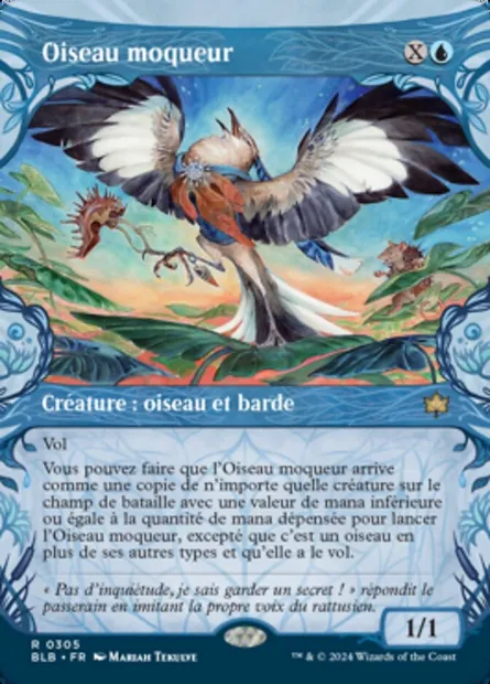Oiseau moqueur, carte Magic BLB 305 — extension Bloomburrow