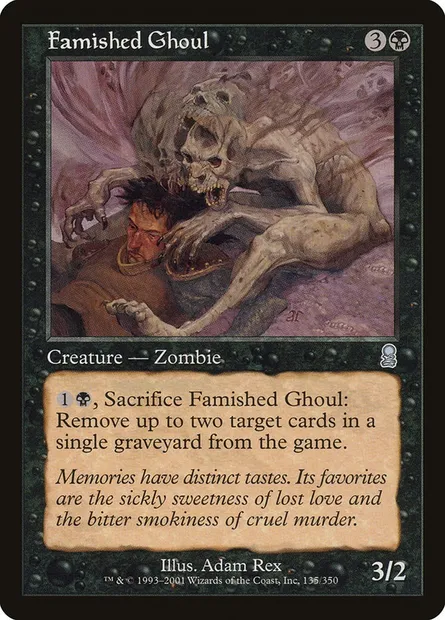 Goule affamée, carte Magic ODY 135 — extension Odyssée