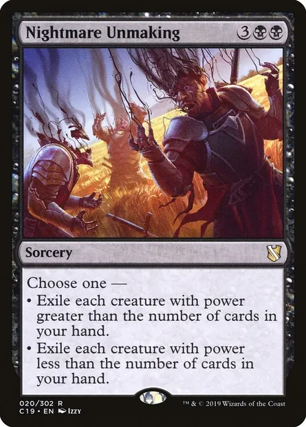 Nightmare Unmaking, Magic card C19 20 — Commander 2019 set