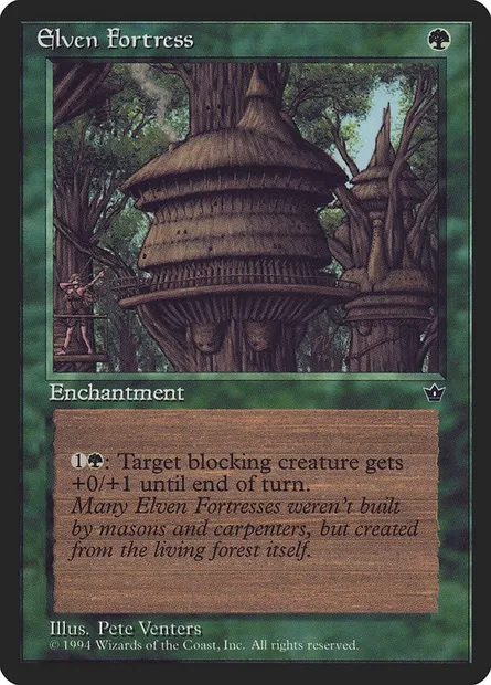 Elven Fortress, carte Magic FEM 65a — extension Fallen Empires
