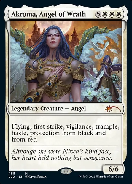 Akroma, Angel of Wrath, Magic card SLD 489 — Secret Lair Drop set
