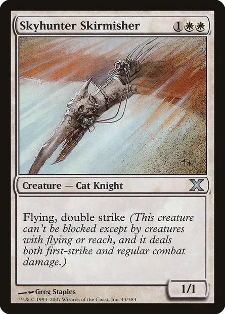Skyhunter Skirmisher, Magic card 10E 43 — Tenth Edition set